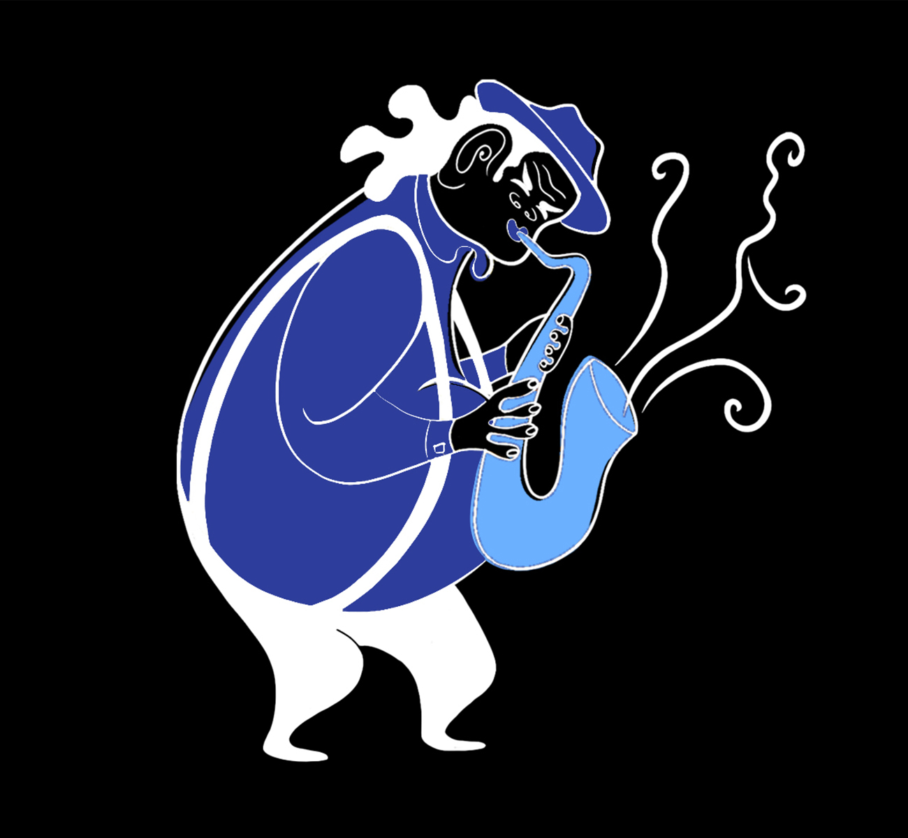Fat Liver Blue — character design
