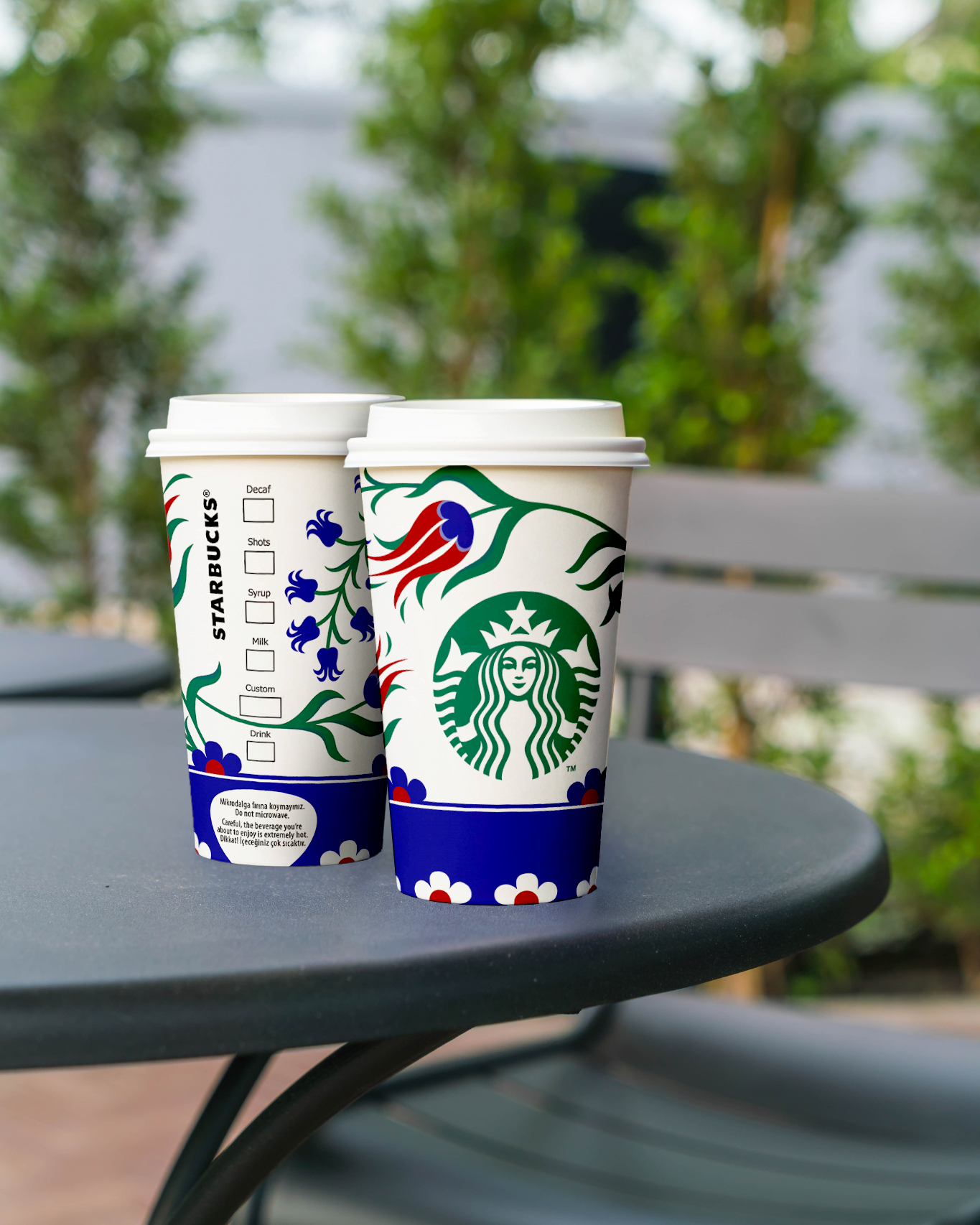 Starbucks 2026 — Çini local motifs mockup
